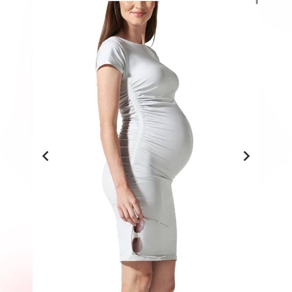 BLANQI Maternity Shaping Dress in Light Gray